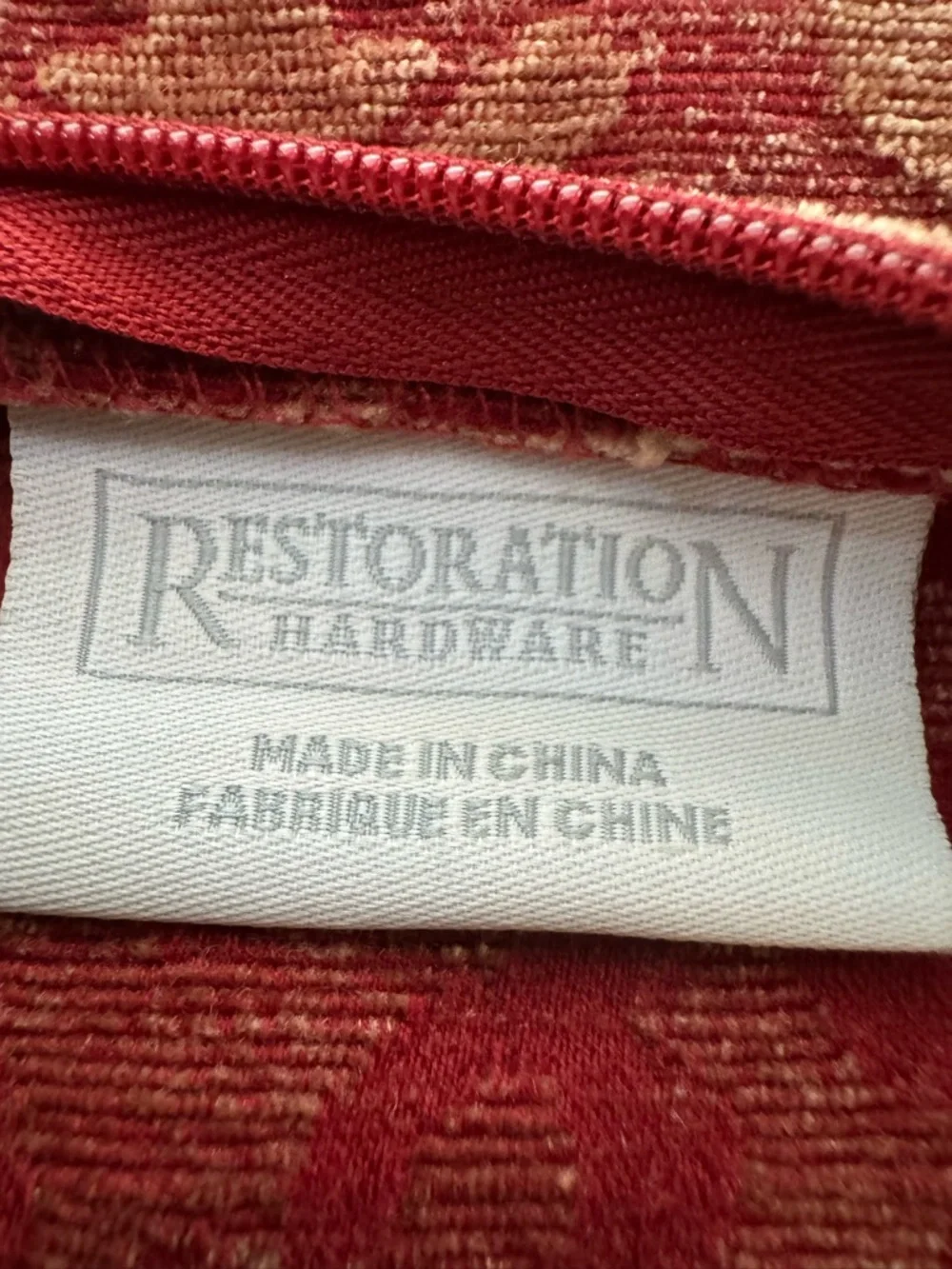 3 Authentic Restoration Hardware 20” Damask Pillow Covers